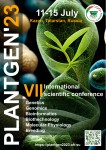 Poster of the International Scientific Conference PlantGen 2023. Authors: Natalia V. Tendiuk (layout design); Murat T. Sibgatullin & Midjourney (background image) 